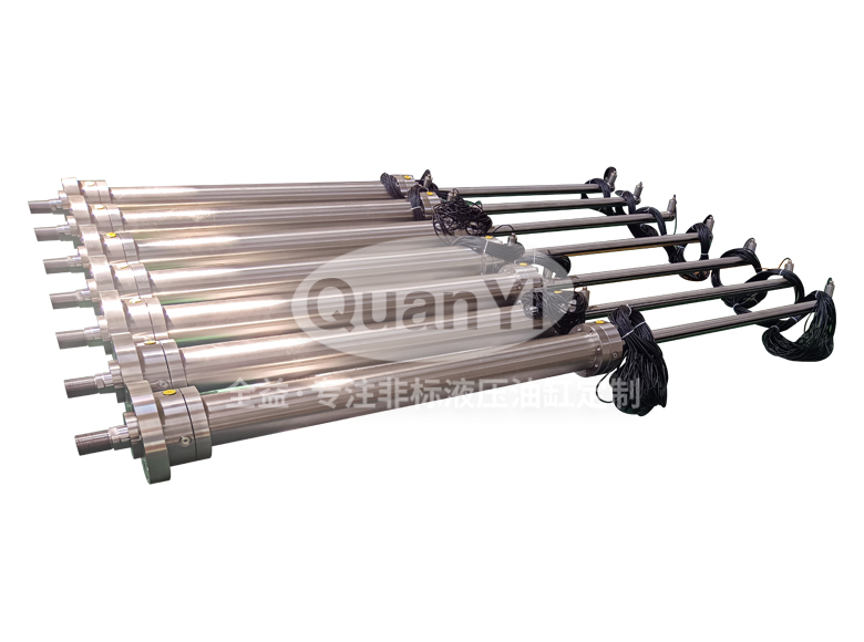 常州全益機(jī)械制造有限公司-不銹鋼雙出桿液壓油缸|水閘閥門專用|帶接近開關(guān)|耐腐蝕-帶接近開關(guān)